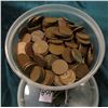 Image 2 : Small Berry Plastics Container full of 1940 era U.S. Wheat Cents. I never counted these so use your 