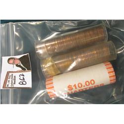 2004 D Original BU Roll of Iowa Statehood Quarters; 1954 S & 1955 D Cent Rolls Original BU.