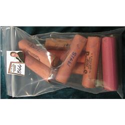(10) Various rolls of Circulated 1940 era San Francisco Wheat Cents. All Solid date rolls.