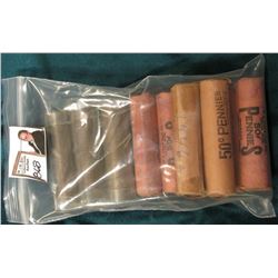 (10) Various rolls of Circulated 1940 era San Francisco Wheat Cents. All Solid date rolls. I never c