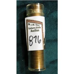 1939 S Original Gem BU Roll of Lincoln Cents in a plastic tube. CDN bid is $170 on my sheet.
