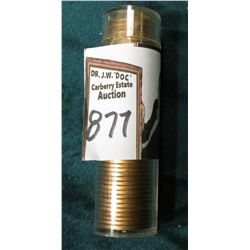 1945 P Original Gem BU Roll of Lincoln Cents in a plastic tube. CDN bid is $65 on my sheet.