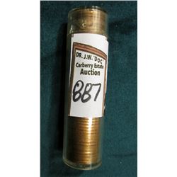1950 P Original Uncirculated Roll of Lincoln Cents in a plastic tube. CDN bid is $100 on my sheet.