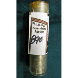 1943 P Original Uncirculated Roll of Lincoln Cents in a plastic tube. Lots of oxidation on the coins