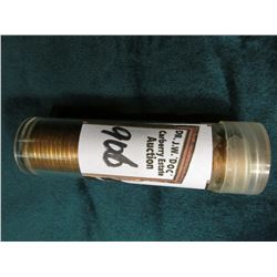 46 pc. Roll of 1951 D Uncirculated Lincoln Cents in a plastic tube.