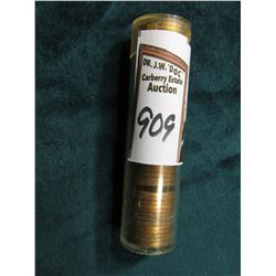 1944 D Original Gem BU Roll of Lincoln Cents in a plastic tube. CDN bid is $33 on my sheet.