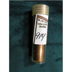 1949 P Original Gem BU Roll of Lincoln Cents in a plastic tube. CDN bid is $140 on my sheet. Some to