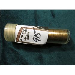 1938 S Original Gem BU Roll of Lincoln Cents in a plastic tube. CDN bid is $320 on my sheet.