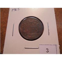 1865 US TWO CENT PIECE
