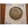 Image 1 : 1942 GREAT BRITAIN SILVER 2 SHILLINGS .1818 OZ.ASW