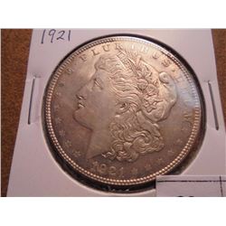 1921 MORGAN SILVER DOLLAR UNC