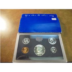 1969 US PROOF SET WITH BOX, 40% SILVER JFK HALF