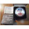 Image 1 : 1999 COLORIZED AMERICAN SILVER EAGLE