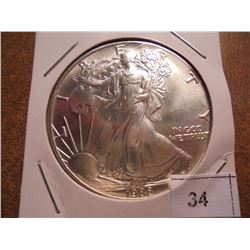 1988 AMERICAN SILVER EAGLE UNC