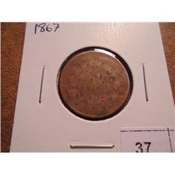 1867 US TWO CENT PIECE