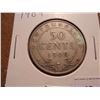 Image 1 : 1909 NEWFOUNDLAND SILVER 50 CENTS