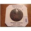 Image 1 : 491-518 A.D. ANASTASIUS I ANCIENT COIN