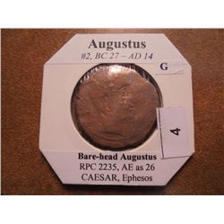 27 B.C.-14 A.D. AUGUSTUS ANCIENT COIN