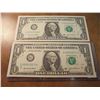 Image 1 : 2-2003-A $1 FRN'S LOW CONSECUTIVE SERIAL 'S UNC SERIAL NUMBERS ARE:G00003516H-G00003517H