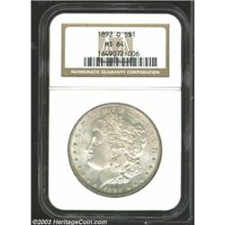 1892-O $1 MS64 NGC.