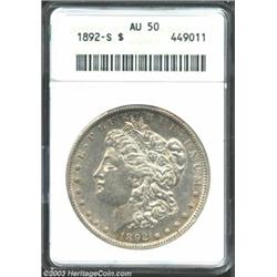 1892-S $1 AU50 ANACS.