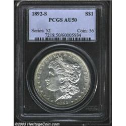 1892-S $1 AU50 PCGS.