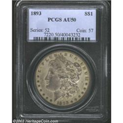 1893 $1 AU50 PCGS.