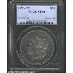 1893-CC $1 XF40 PCGS.