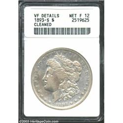 1893-S $1--Cleaned--ANACS. VF Details, Net Fine 12.