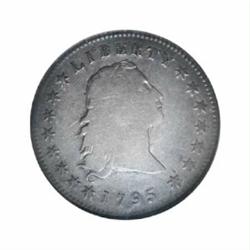 1795 $1 Flowing Hair, Three Leaves Fine 15 NGC.