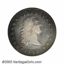 1795 $1 Flowing Hair, Three Leaves XF40 PCGS.