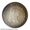 Image 1 : 1795 $1 Flowing Hair, Three Leaves AU53 PCGS.