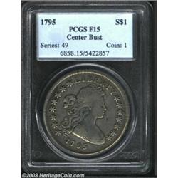 1795 $1 Draped Bust Fine 15 PCGS.