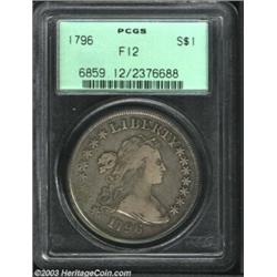 1796 $1 Large Date, Small Letters Fine 12 PCGS.