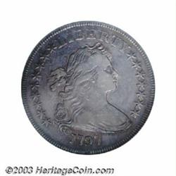 1797 $1 9x7 Stars, Large Letters VF35 ICG.
