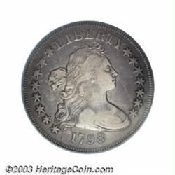 1798 $1 Small Eagle, 15 Stars VF35 ICG.