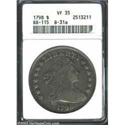 1798 $1 Large Eagle VF35 ANACS.