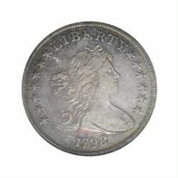1798 $1 Large Eagle AU50 ANACS.