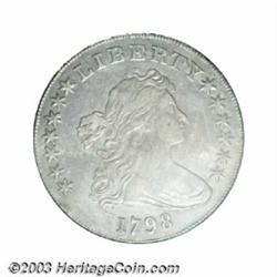 1798 $1 Large Eagle, 10 Arrows XF45 ICG.