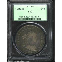 1799/8 $1 13 Stars Reverse Fine 12 PCGS.