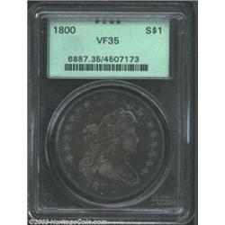1800 $1 Dotted Date VF35 PCGS.