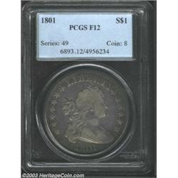 1801 $1 Fine 12 PCGS.