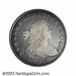 1802/1 $1 Wide Date Fine 12 PCGS.