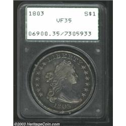 1803 $1 Large 3 VF35 PCGS.