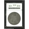 Image 1 : 1843 $1 AU50 ANACS.