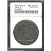 Image 1 : 1843 $1--Cleaned--ANACS. AU Details, Net AU50.