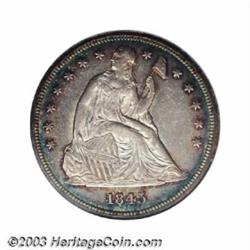 1845 $1 AU58 NGC.