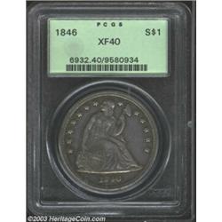 1846 $1 XF40 PCGS.