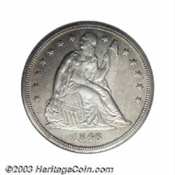 1846-O $1 MS60 NGC.