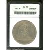 Image 1 : 1847 $1 AU50 ANACS.